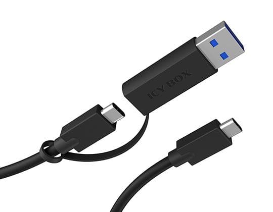 RaidSonic ICY Box IB-CB031 Fullständig USB 3.2 Type-C