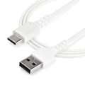 Miniatyrbild 4 av 6: StarTech.com 2m / 6,6ft. USB 2.0 till USB C-kabel - Vit - Aramidfiber - USB-kabel - USB (M) direkt till USB-C (M) rak - Thunderbolt 3 / USB 2.0 - 2 m