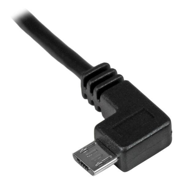 StarTech.com Micro USB Charge/Sync-kabel, M/M, Micro USB vänstervinklad, 1m, USB till Micro USB-laddningskabel