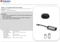 Miniatyrbild 6 av 7: Verbatim USB-C till Gigabit Ethernet-adapter