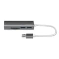 Miniatyrbild 3 av 6: LogiLink UA0306 USB 3.0 HUB, 3-portar, med kortläsare antracit