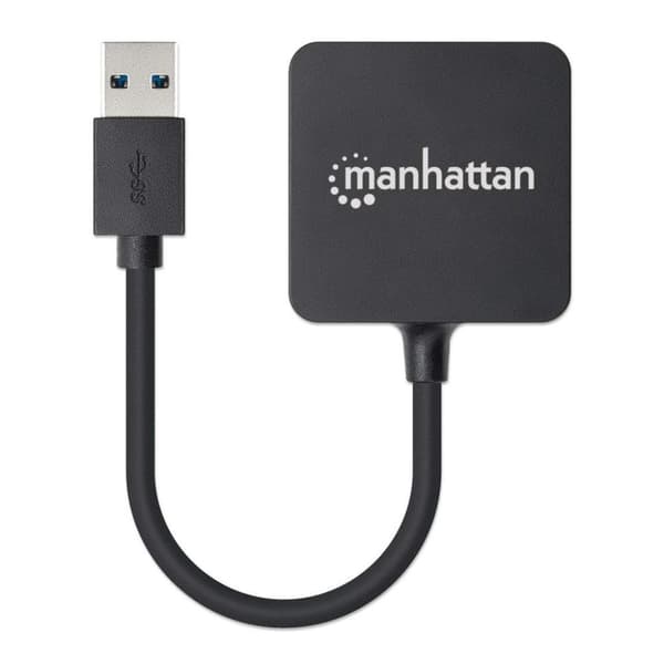 Manhattan 4 Ports USB 3.2 Gen 1 Hub Black