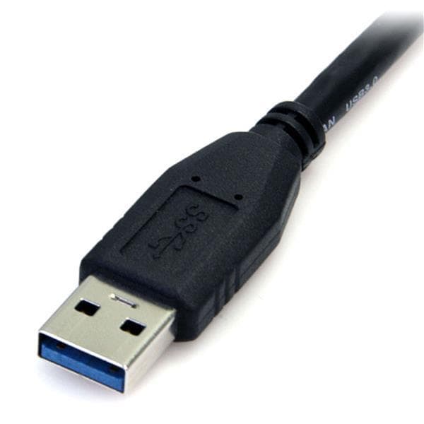 StarTech.com 0,5 m USB 3.0 A till Micro B-kabel, M/M, svart, 50 cm SuperSpeed USB 3.0 anslutningskabel, hane/hane