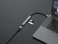 Miniatyrbild 3 av 4: Utrusta 4-PORTAR USB 3.0/2.0 HUB - USB 3.2 Gen 1 (3.1 Gen 1) Typ-A - USB 2.0 - USB 3.2 Gen 1 (3.1 Gen 1) Typ-A - 5000 Mbit/s - Svart - Grå - Aluminium
