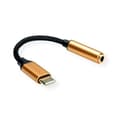 Miniatyrbillede 4 af 5: ROLINE 12.03.3223 mobiltelefonkabel sort - guld 0,13 m USB C 3,5 mm (12.03.3223)