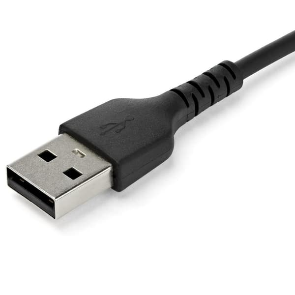 StarTech 1 m / 3,3 fod. USB 2.0 til USB C-kabel - Sort - Aramidfiber - USB-kabel - USB (M) lige til USB-C (M) lige - Thunderbolt 3 / USB 2.0 - 1 m - s