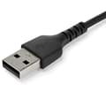 Miniatyrbillede 3 af 6: StarTech 1 m / 3,3 fod. USB 2.0 til USB C-kabel - Sort - Aramidfiber - USB-kabel - USB (M) lige til USB-C (M) lige - Thunderbolt 3 / USB 2.0 - 1 m - s