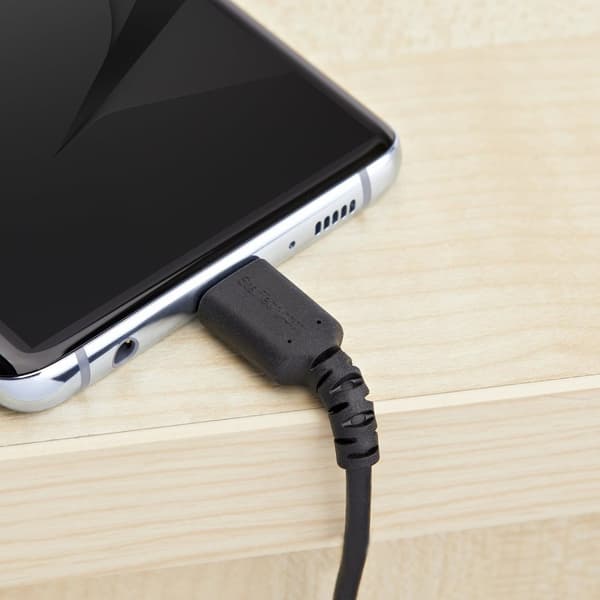 StarTech 1 m / 3,3 fod. USB 2.0 til USB C-kabel - Sort - Aramidfiber - USB-kabel - USB (M) lige til USB-C (M) lige - Thunderbolt 3 / USB 2.0 - 1 m - s