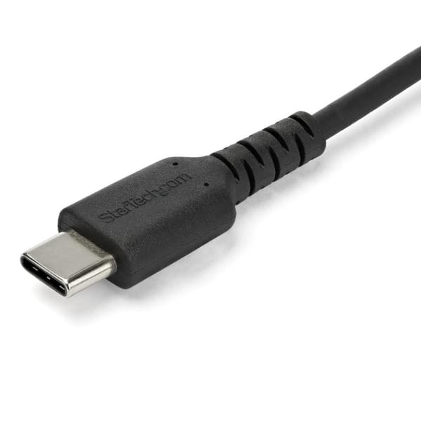 StarTech 1 m / 3,3 fod. USB 2.0 til USB C-kabel - Sort - Aramidfiber - USB-kabel - USB (M) lige til USB-C (M) lige - Thunderbolt 3 / USB 2.0 - 1 m - s