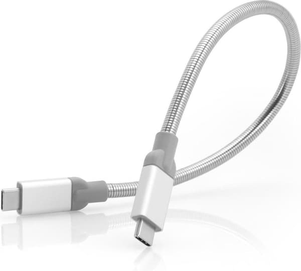Verbatim rustfrit stål synkroniserings- og opladningskabel USB-C til USB-C - USB 3.1 - 30 cm