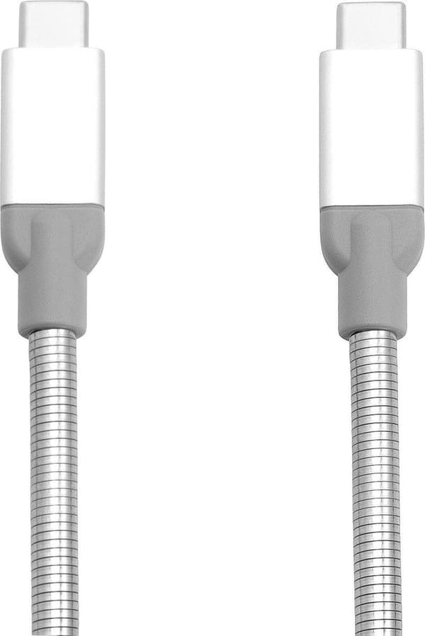 Verbatim rustfrit stål synkroniserings- og opladningskabel USB-C til USB-C - USB 3.1 - 30 cm
