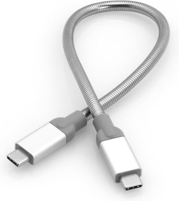 Verbatim rustfrit stål synkroniserings- og opladningskabel USB-C til USB-C - USB 3.1 - 30 cm