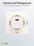 Pikkukuva 4 / 6: Goobay USB-C™ PD (Power Delivery) -pikalaturi nano (20 W) valkoinen (59358)