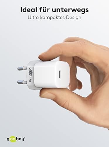 Goobay USB-C™ PD (Power Delivery) -pikalaturi nano (20 W) valkoinen (59358)