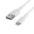 Miniatyrbillede 5 af 5: Linksys Belkin BOOST CHARGE - USB-kabel - micro USB type B (M) til USB (M) - 1 m - hvid (CAB005BT1MWH)