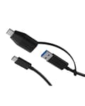 Miniatyrbild 3 av 4: RaidSonic ICY Box-kabel IB-CB033, USB-C USB-A + USB-C, svart, 35 cm