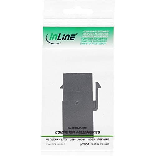 InLine 76202L USB 3.0 Keystone Snap-In-indsats, USB-A hun/hun, sort