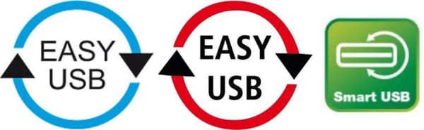 Easy-USB2.0 förlängningskabel USB-A vinklad vänster/höger - 3 meter