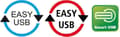 Miniatyrbild 4 av 6: Easy-USB2.0 förlängningskabel USB-A vinklad vänster/höger - 3 meter