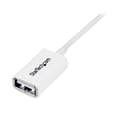 Miniatyrbild 3 av 3: StarTech 1m Vit USB 2.0-förlängningskabel A-till-A - M/F