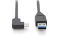 Miniatyrbild 2 av 6: ASSMANN AK-300147-010-S, USB 3.1 anslutningskabel, USB Type-C till USB A (hane [90°]/hane), 3A, 10 Gbit/s, 1,0 meter, svart