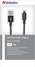 Miniatyrbild 6 av 7: Verbatim 100cm Micro USB Sync & Charge Kabel Svart