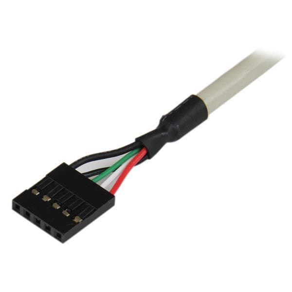 StarTech.com 2-ports USB A Slotblech-adapter (Buchse) - USB-konsol - USB typ A, 4-stift (W) - Inline, 5-stift (W) (USBPLATE)