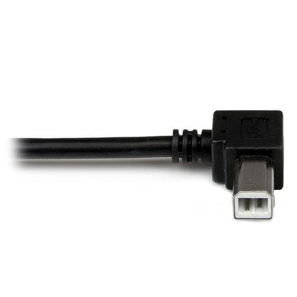 StarTech.com USB2.0 A til B-kabel venstrevinklet - M/M - USB-kabel - USB Type A 4-benet (M) - USB Type B 4-benet (M) - 2,0 m (USB/USB2 .0) - Vinkelsti
