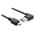 Miniatyrbild 7 av 9: DeLOCK USB Mini B till vinklad Easy-USB-A-kabel - USB2.0 - upp till 2A / svart - 2 meter