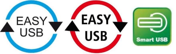 DeLOCK USB Mini B till vinklad Easy-USB-A-kabel - USB2.0 - upp till 2A / svart - 2 meter