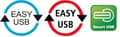 Miniatyrbild 8 av 9: DeLOCK USB Mini B till vinklad Easy-USB-A-kabel - USB2.0 - upp till 2A / svart - 2 meter