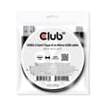 Miniatyrbillede 2 af 3: Club 3D - USB-kabel - USB Type A (M) til Micro-USB Type B (M) - USB 3.2 Gen 1 - 2.4 A - 1 m - tovejs