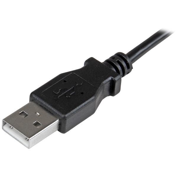 StarTech.com 3 fod højrevinklet mikro-USB opladnings- og synkroniseringskabel M/M 28/24AWG - USB-kabler - USB Type A, 4-benet (M) - 5-benet Micro-USB