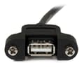 Pikkukuva 3 / 4: StarTech.com Paneeliasennettava USB-kaapeli A–A - F/M - USB-jatkokaapeli - USB-tyyppi A, 4-nastainen (M) - USB-tyyppi A, 4-nastainen (W) - 30 cm (USB