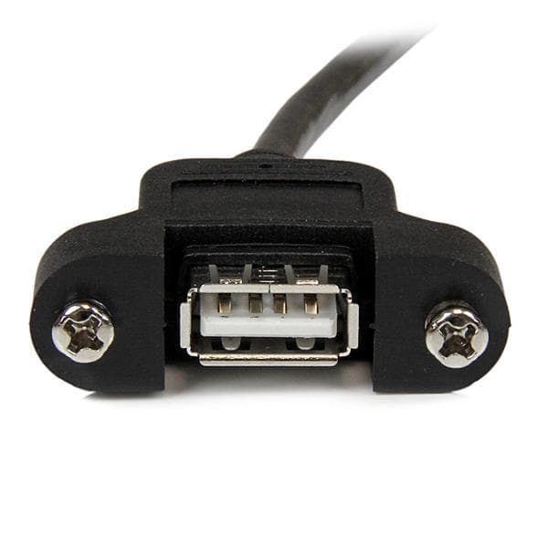StarTech.com Paneeliasennettava USB-kaapeli A–A - F/M - USB-jatkokaapeli - USB-tyyppi A, 4-nastainen (M) - USB-tyyppi A, 4-nastainen (W) - 30 cm (USB