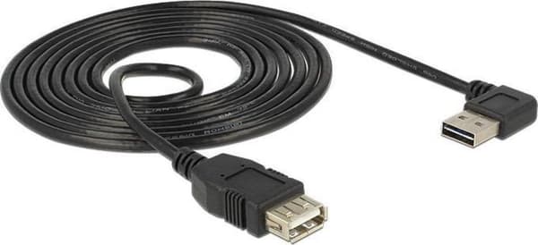 Easy-USB2.0 forlængerkabel USB-A vinklet venstre/højre - 2 meter