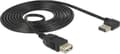 Miniatyrbillede 3 af 8: Easy-USB2.0 forlængerkabel USB-A vinklet venstre/højre - 2 meter