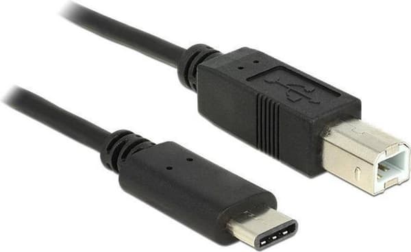 InLine USB C/USB B, 0,5 m USB-kaapeli 0,5 m USB 2.0 Musta