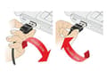 Pikkukuva 6 / 6: DELOCK-kaapeli EASY-USB 2.0 Type-A uros kallistettu vasemmalle/oikealle > EASY-USB 2.0 Type Micro-B uros musta 1 m