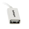 Miniatyrbillede 3 af 3: StarTech.com Micro USB til USB OTG Host Adapter M/F - USB Adapter - 5-pin Micro USB Type B (M) - USB Type A, 4-pin (F) - 5" (Hi-Speed OTG ) - hvid ( U