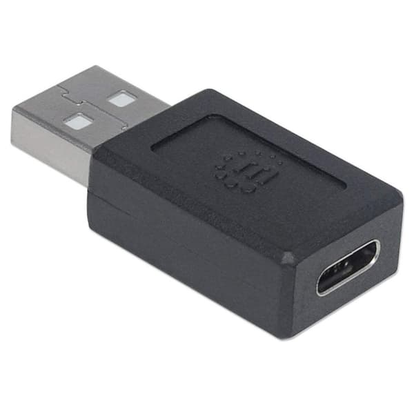 Manhattan USB 2.0-adapter [1x USB-A 2.0-stik - 1x USB-C-stik] Stik passer begge veje
