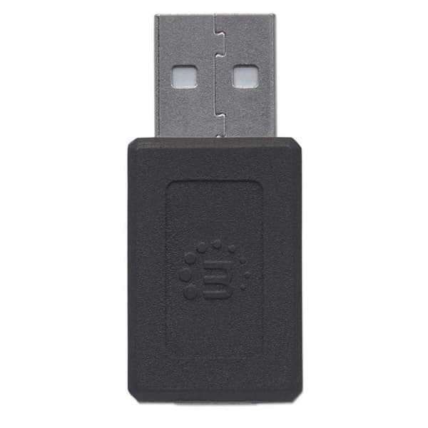 Manhattan USB 2.0-adapter [1x USB-A 2.0-stik - 1x USB-C-stik] Stik passer begge veje