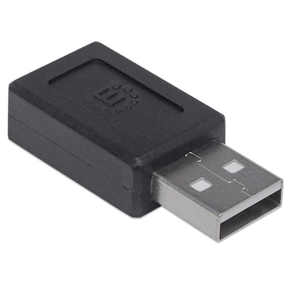 Manhattan USB 2.0-adapter [1x USB-A 2.0-stik - 1x USB-C-stik] Stik passer begge veje