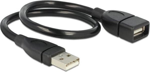 USB Illuminate Delock A - A St/Bu 0,35m ShapeCable