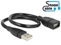 Miniatyrbillede 2 af 7: USB Illuminate Delock A - A St/Bu 0,35m ShapeCable