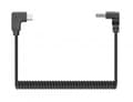 Miniatyrbild 3 av 6: MANHATTAN lindad USB-A till USB-C-laddningskabel USB Typ-A hane till typ-C hane 1 m knutfri ringad design vinklad kontakt ingen dataöverföring Svart (