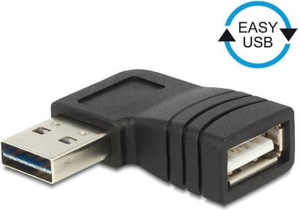 DeLOCK 65522 afstandsstykke til kabler USB 2.0 A Sort