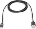 Miniatyrbild 6 av 10: Digitus USB-kabel USB 3.2 Gen1 (USB 3.0 / USB 3.1 Gen1) USB-A-kontakt, USB-C-kontakt 1,00 m Svart Rund, Plugg passar åt båda hållen, Skärmad (dubbel)