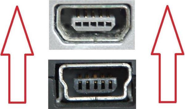 DeLOCK Adapter USB-B mini USB-B mini 5-stift Svart