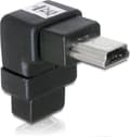Miniatyrbild 2 av 4: DeLOCK Adapter USB-B mini USB-B mini 5-stift Svart